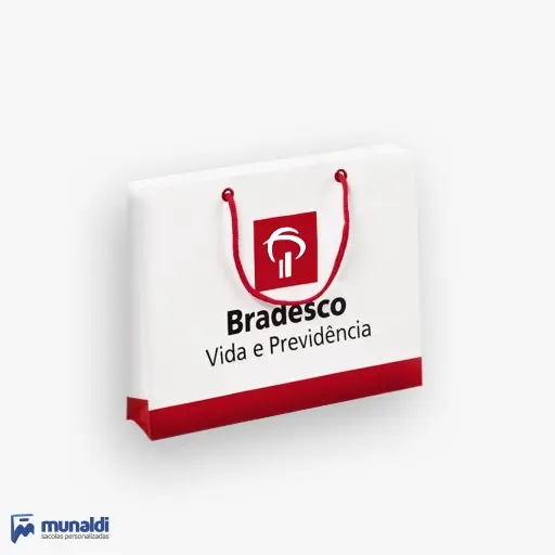 Sacolas de papel branco com logotipo em Rondônia