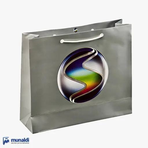 Sacolas de papel personalizadas triplex