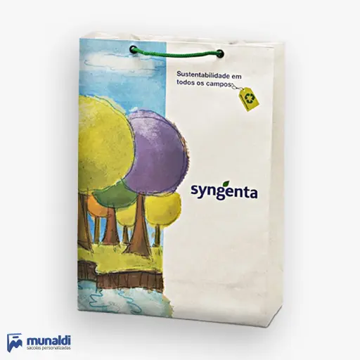 sacolas de papel reciclado sob medida para lojas